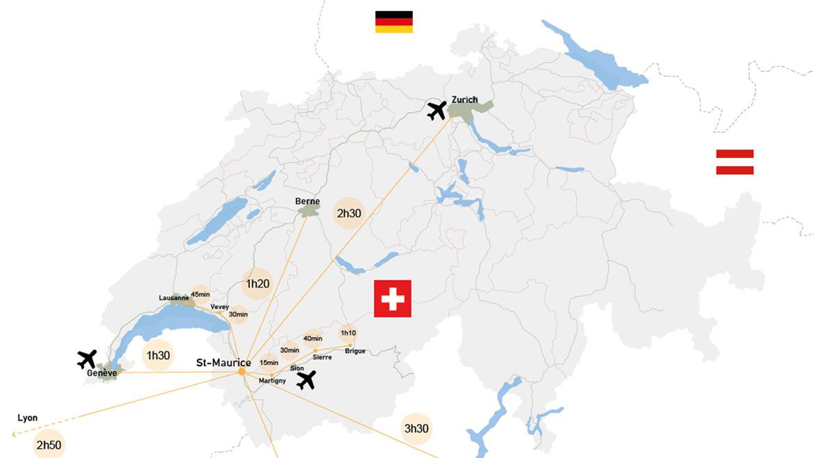 Map St. Maurice Map St. Maurice