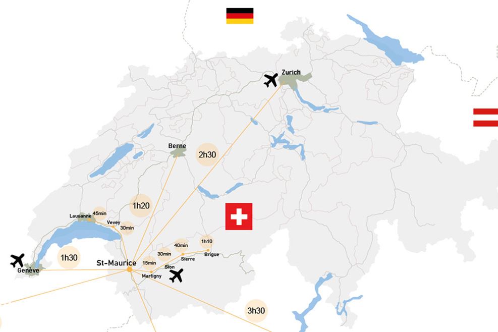 Map St. Maurice Map St. Maurice
