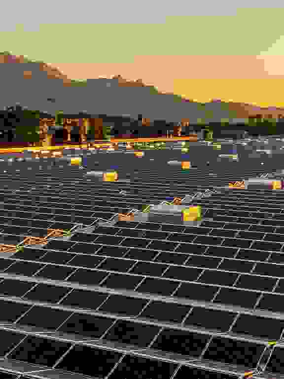 Solarpanel auf Dach
