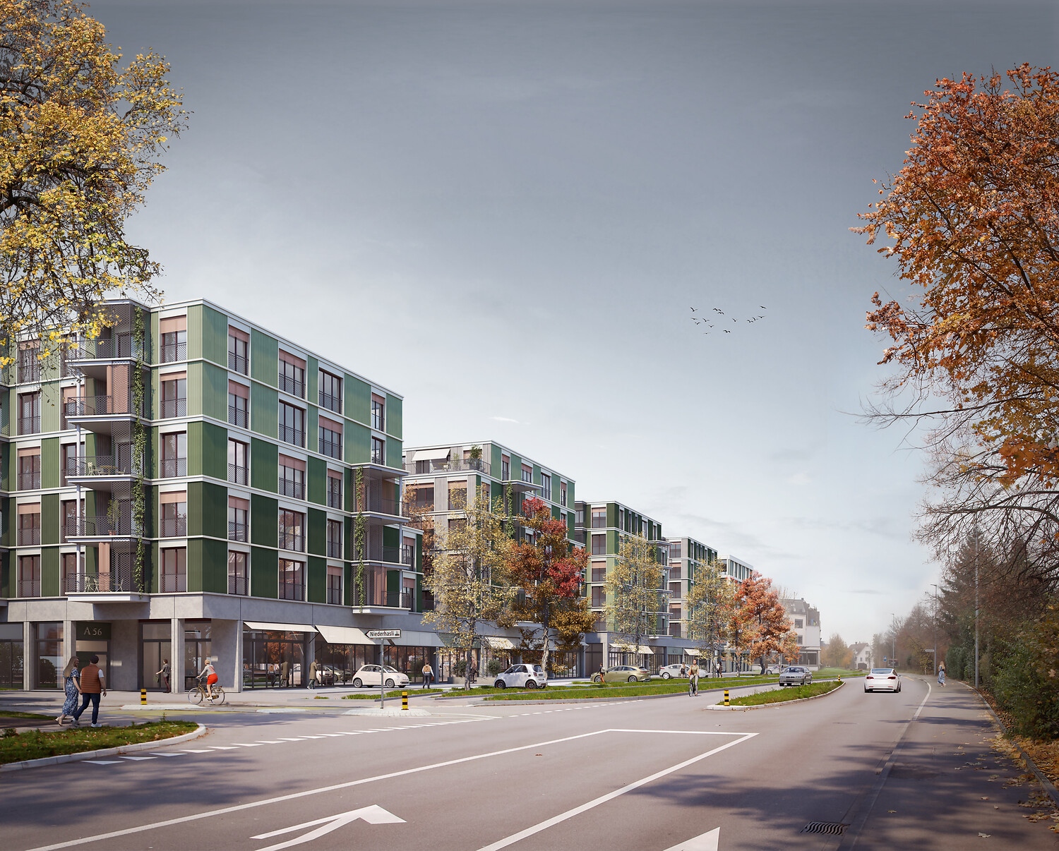 Studienauftrag Ersatzneubau Mandach Visualisierung