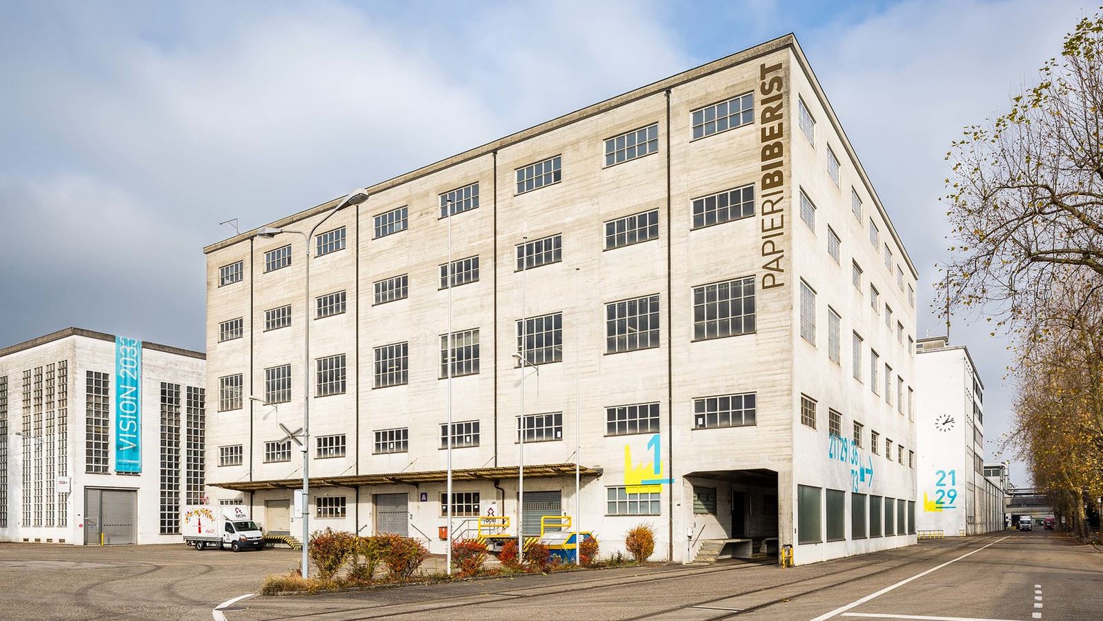 Biberist Papiere Areal Aussenaufnahme Gebäude Biberist Papiere Areal Aussenaufnahme Gebäude