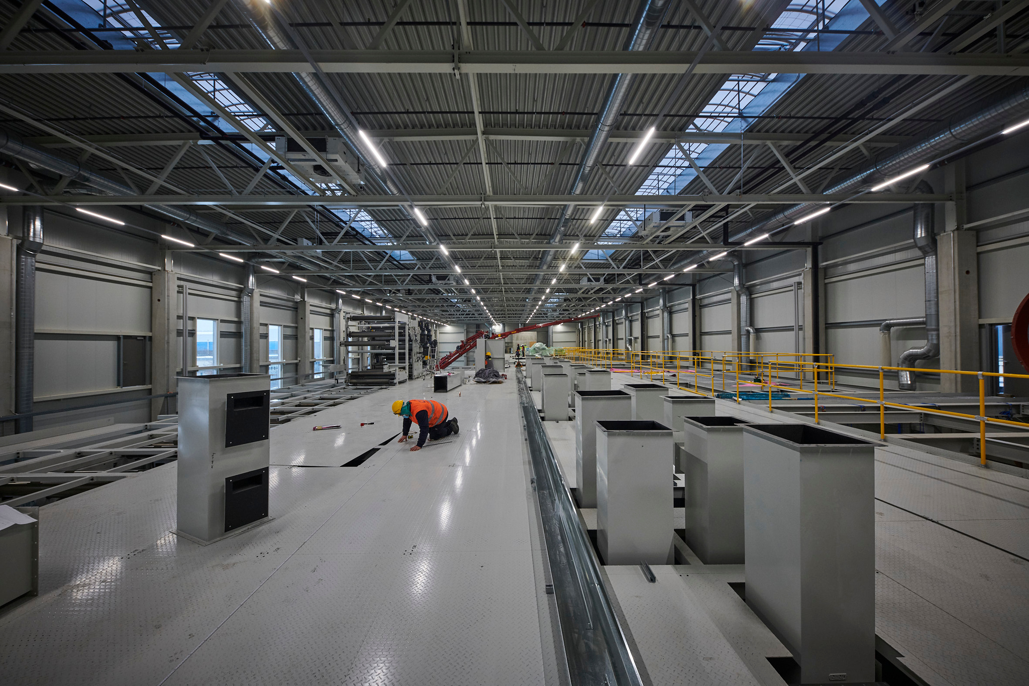 Goldach Innenansicht Neue Halle Amcor