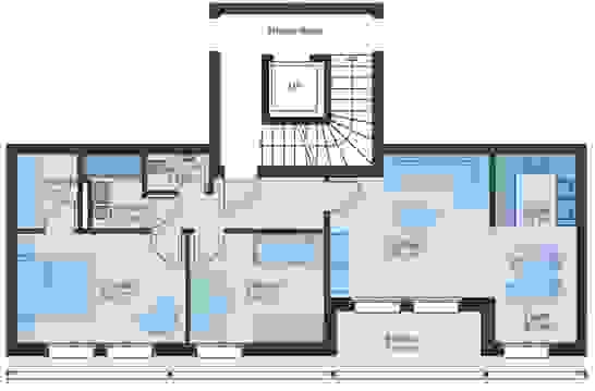 Bild Grundriss Haustyp1 Mitte 1. 2 OG