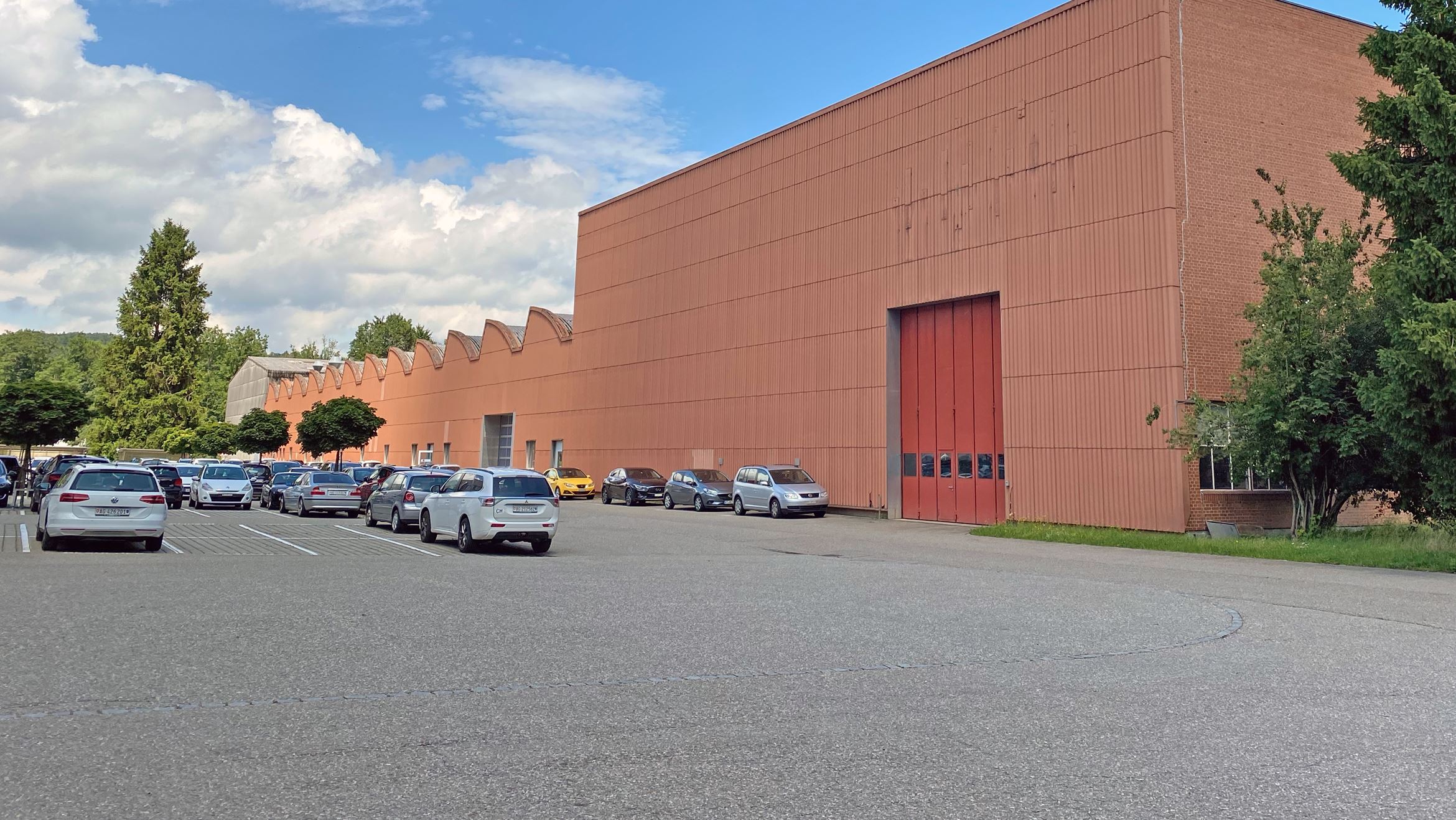 Areal Brugg Lagerhalle Aussenansicht Areal Brugg Lagerhalle Aussenansicht