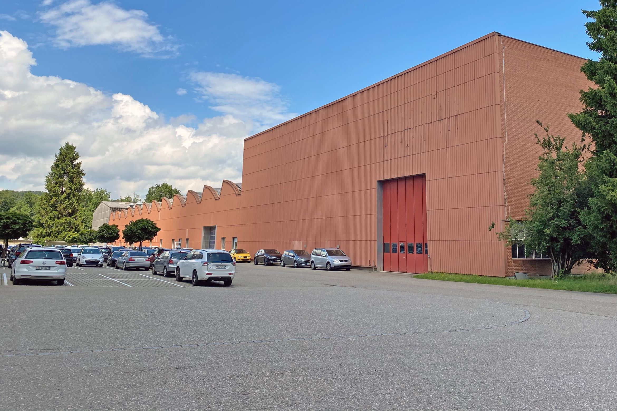 Areal Brugg Lagerhalle Aussenansicht Areal Brugg Lagerhalle Aussenansicht