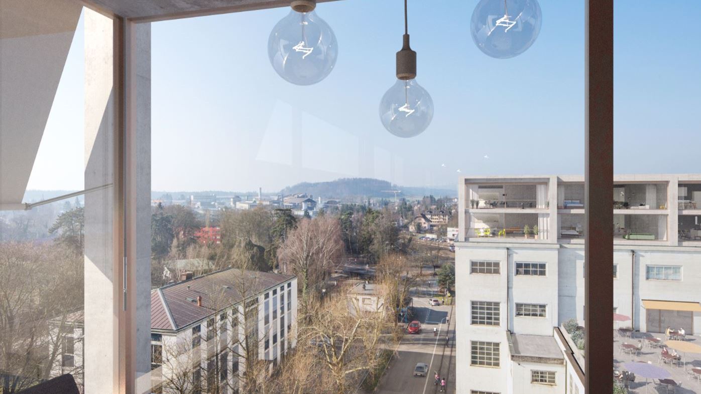 Visualisierung Papieri Areal Aussicht Visualisierung Papieri Areal Aussicht