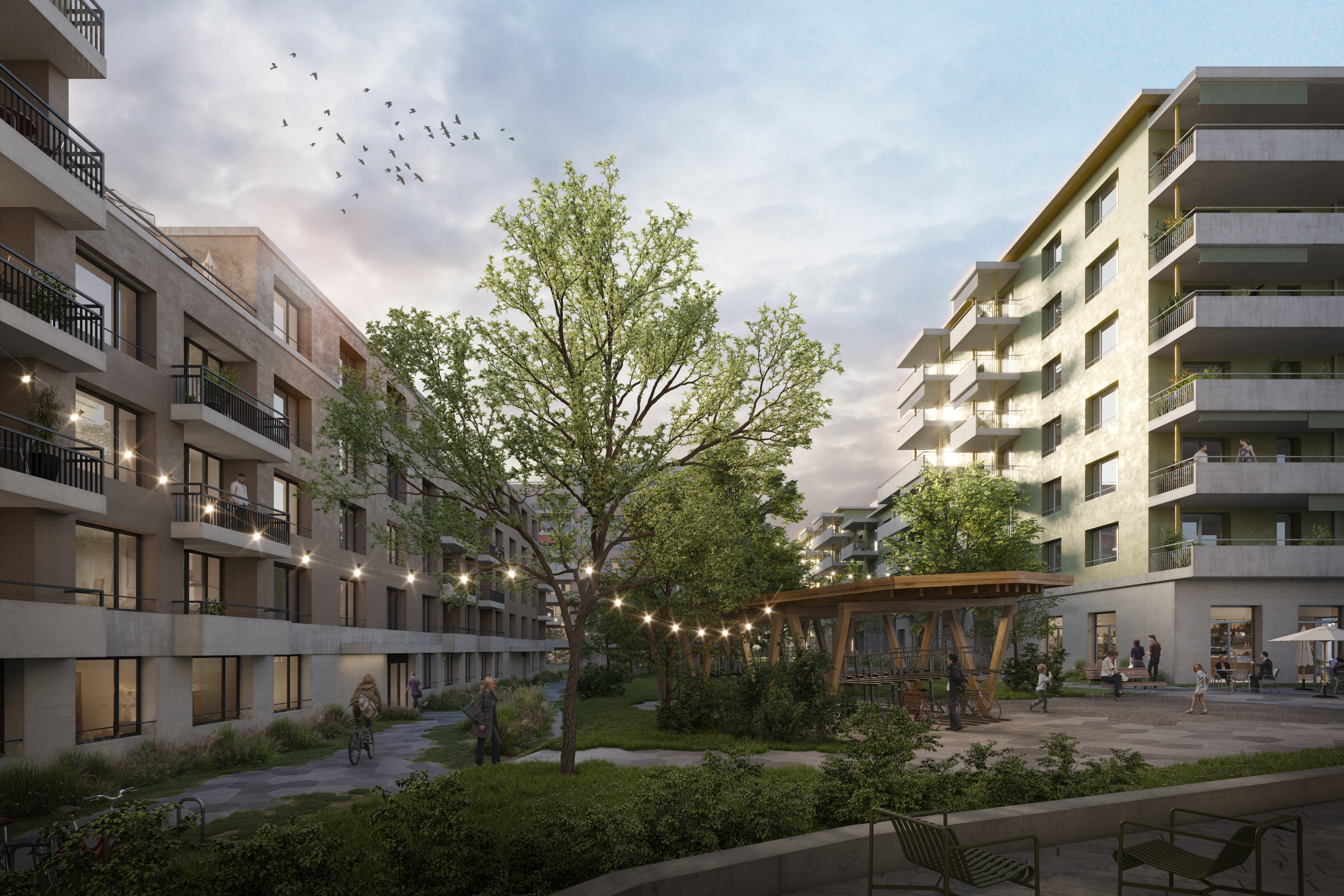 20H14 HIAG Cham Nord 210121 COURTYARD