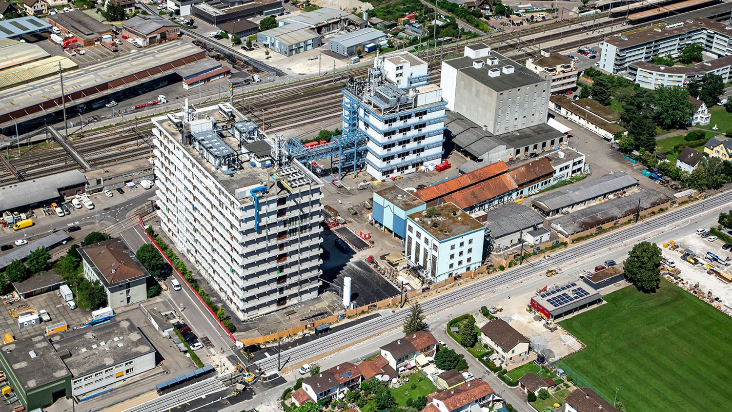 Vor Dem Rückbau Gebäude Der Rohner Fabrik Bildnachweis Gemeinde Pratteln Vor Dem Rückbau Gebäude Der Rohner Fabrik Bildnachweis Gemeinde Pratteln