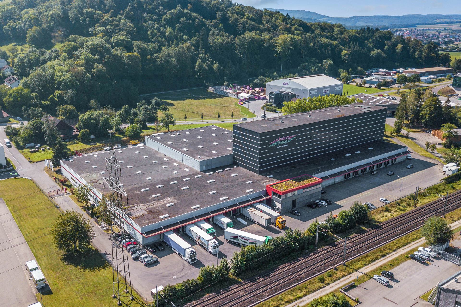 Gebäude Sulser Drohnenaufnahme Gebäude Sulser Drohnenaufnahme